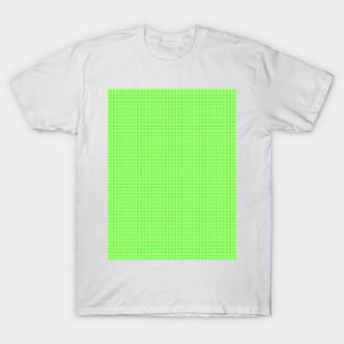 Spring Grass Colors of Spring Plaid Pattern T-Shirt